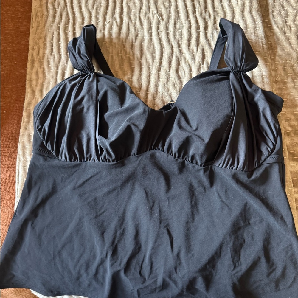 Lands' End Elegant Black Top